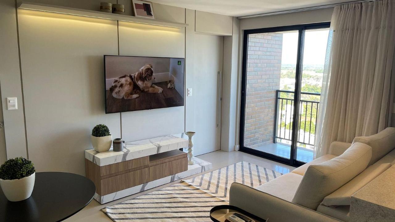Studio no último andar no CENTRO de FOZ com vista para o rio Paraná Foz do Iguaçu Exterior foto