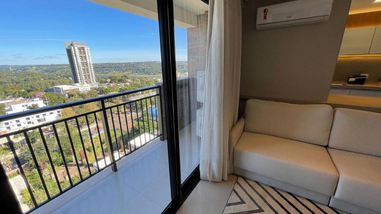 Studio no último andar no CENTRO de FOZ com vista para o rio Paraná Foz do Iguaçu Exterior foto